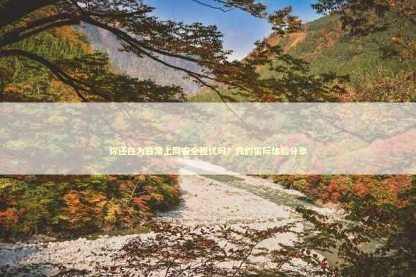 你还在为日常上网安全担忧吗？我的实际体验分享